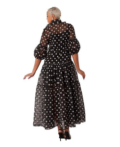 Organza 2 Piece Overlay Dress