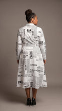 Load image into Gallery viewer, White Newspaper Column Dress — view 2
