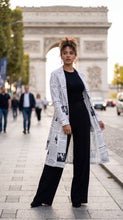 Load image into Gallery viewer, White Newspaper Column Dress — view 3
