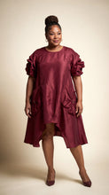 Load image into Gallery viewer, Burgundy Statement Dress — view 2
