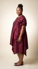 Load image into Gallery viewer, Burgundy Statement Dress — view 3
