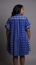 Load image into Gallery viewer, Navy Polkadot Dress — view 3
