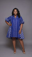 Load image into Gallery viewer, Navy Polkadot Dress — view 4
