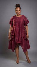 Load image into Gallery viewer, Burgundy Statement Dress — view 4
