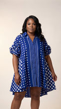 Load image into Gallery viewer, Navy Polka Dot Dress
